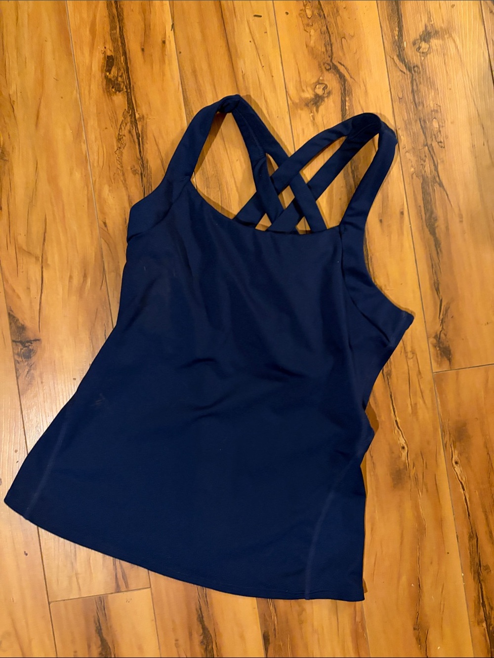 TYR Navy Performance Strappy Swim Tank